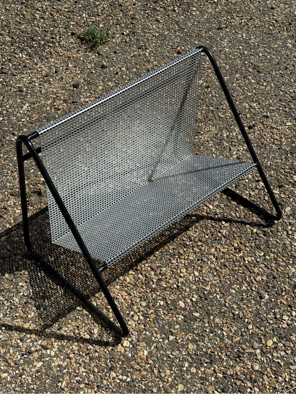 Genuine Rare Metal c1950s Vintage Book Magazine Rack by Pilastro Zwanenburg - Picture 13 of 14